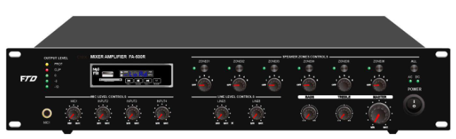 FA-120R 6 Zone 120W Mixer Amplifier FA-120R 6 Zone 120W Mixer Amplifier